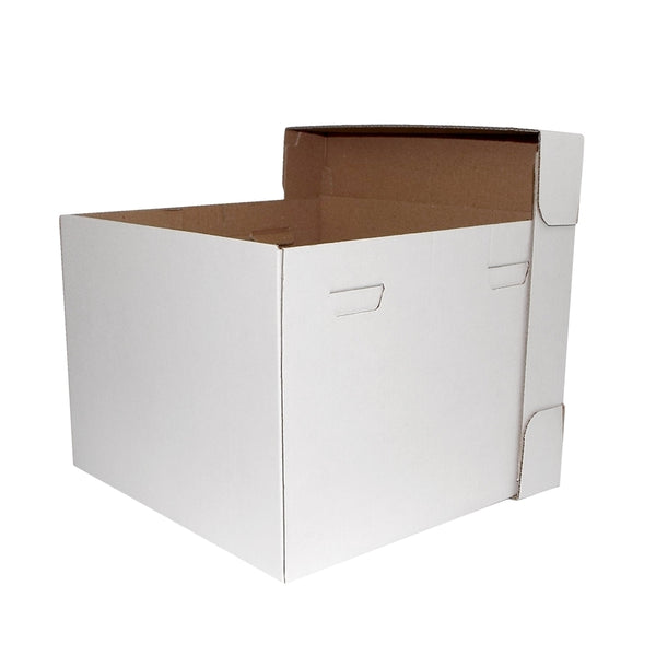 Simply Making Extra Deep Corrugated White Cube Cake Box