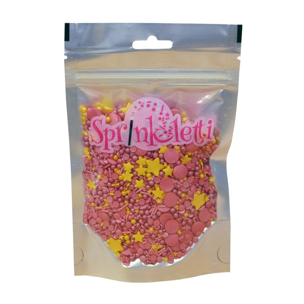 Sprinkletti Raspberry Fizz Blend Edible Sprinkles 100g