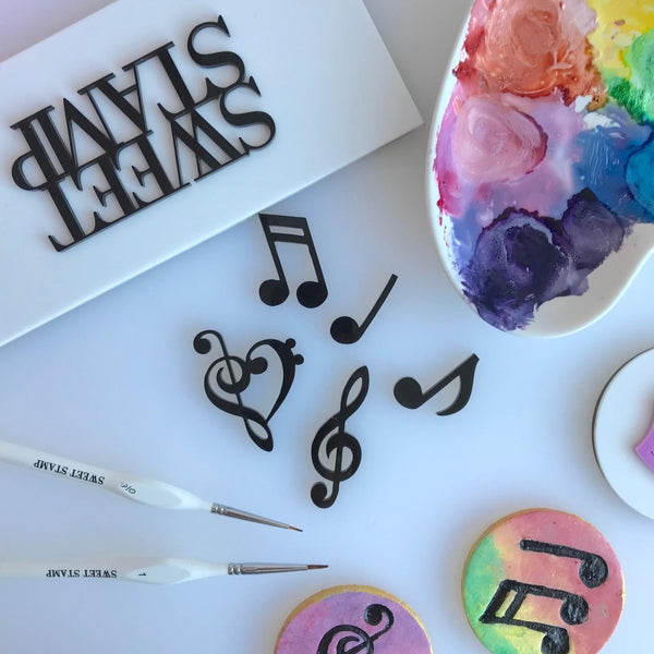 Sweet Stamp Music Notes Embossing Set