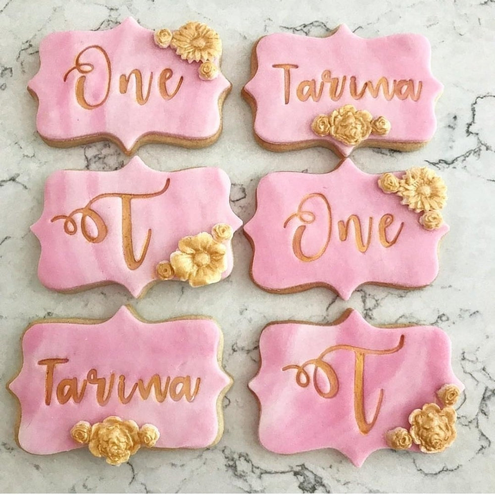 Sweet Stamp Curly Letters Embossing Set