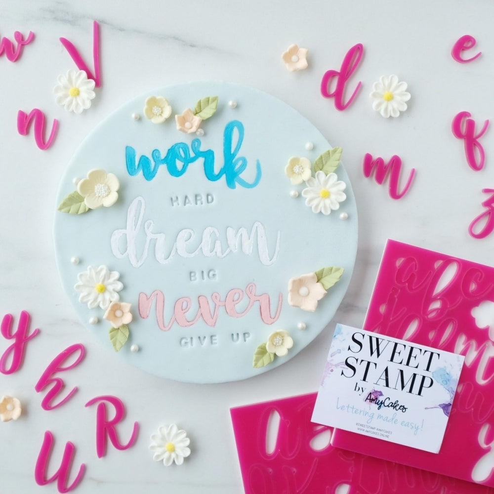 Sweet Stamp Handwritten Letters Embossing Set