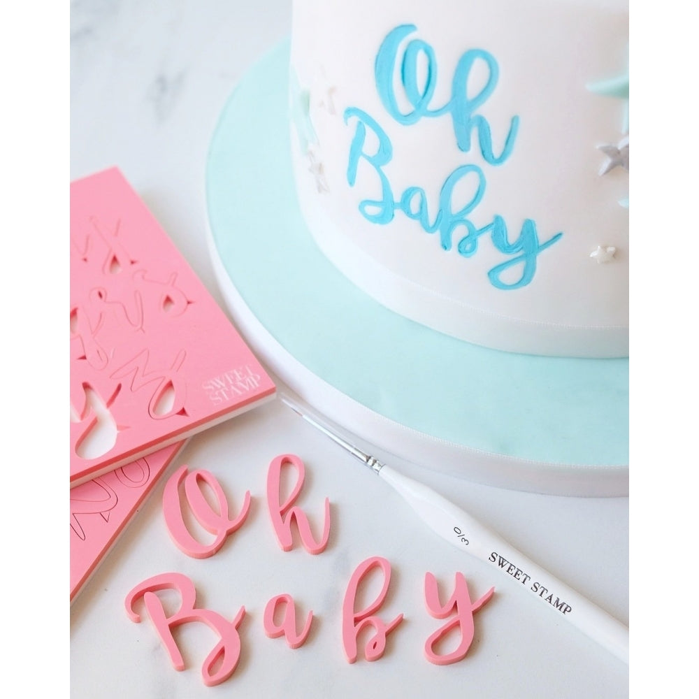 Sweet Stamp Stylish Letters Embossing Set