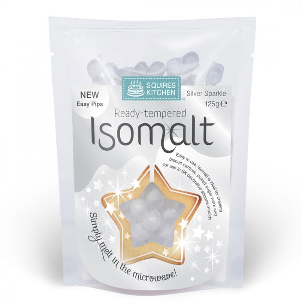 Squires Kitchen Silver Sparkle Ready Tempered Isomalt 125g