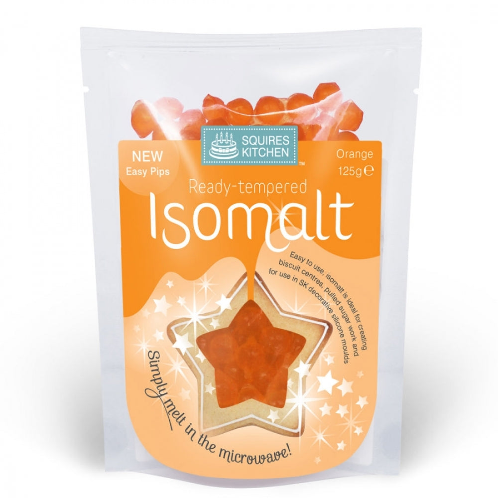Squires Kitchen Orange Ready Tempered Isomalt 125g