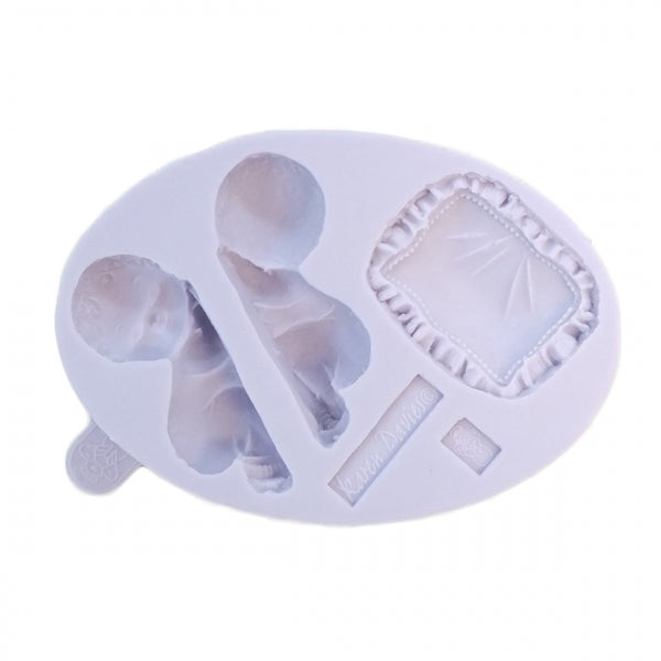 Karen Davies Sleeping Baby And Pillow Mould