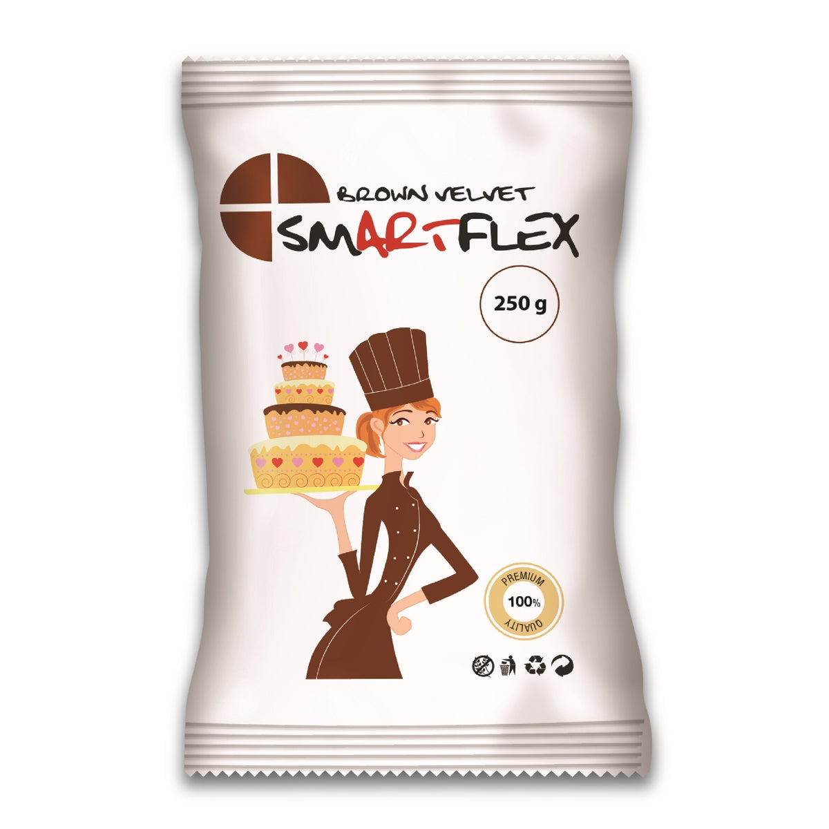 Smartflex Brown Velvet Sugarpaste 250g