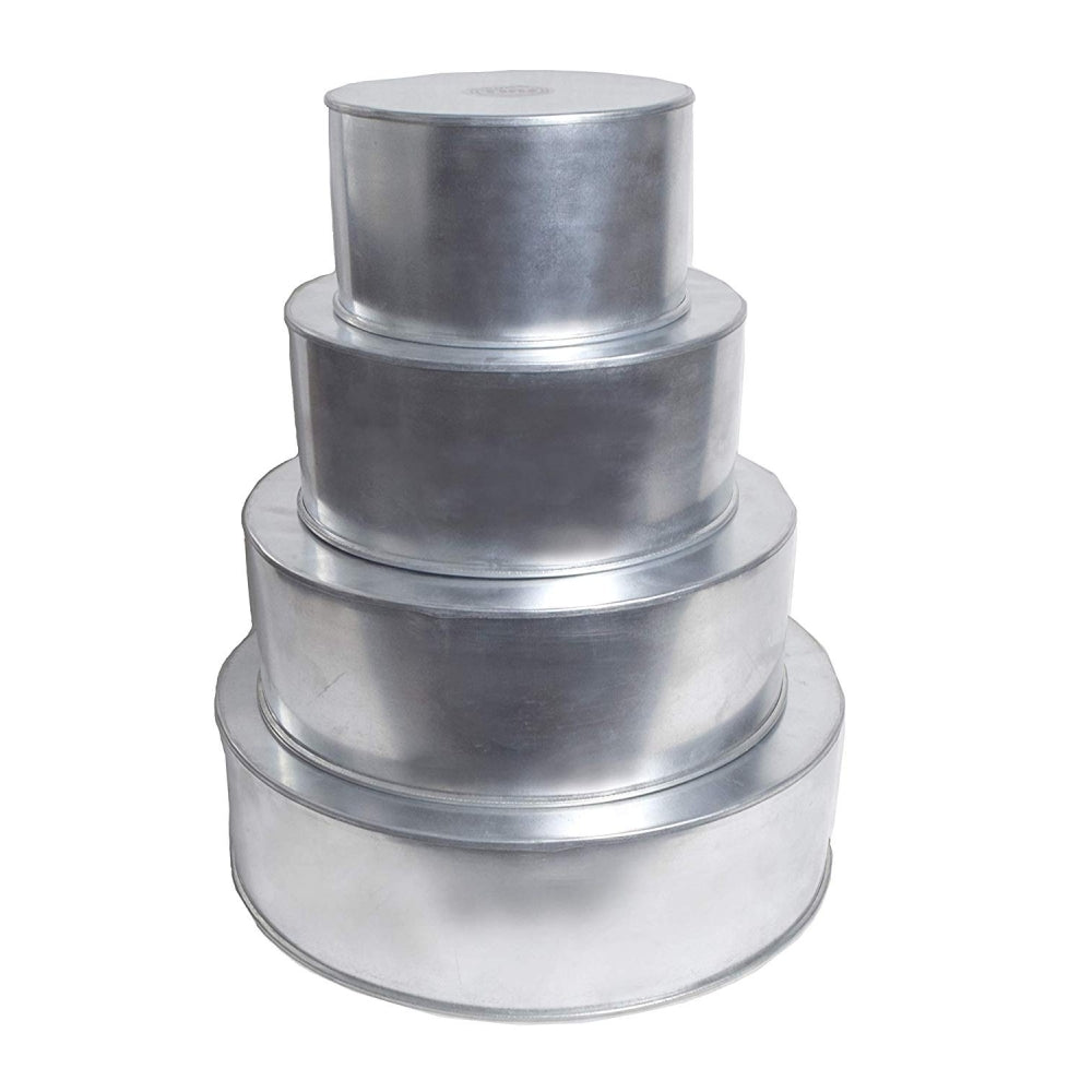 Simply Making Set Of 4 Tier Round Baking Tins - 3 Inch Deep