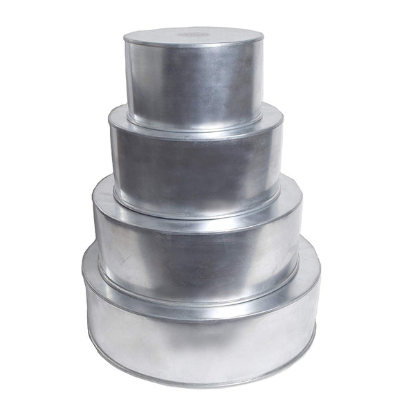 Simply Making Set Of 4 Tier Round Cake Baking Tins - 5 Inches Deep