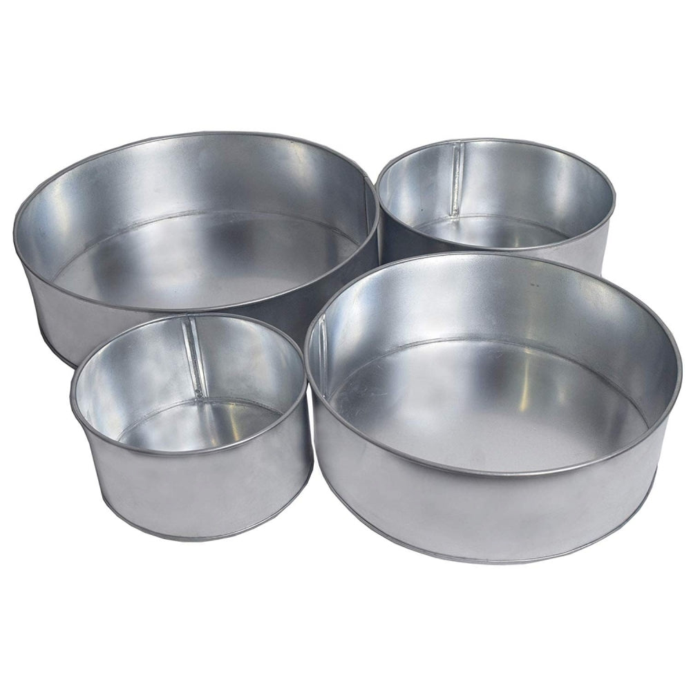 Simply Making Set Of 4 Tier Round Cake Baking Tins - 5 Inches Deep