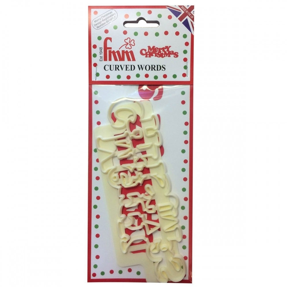 FMM Merry Christmas Curved Words Cutter