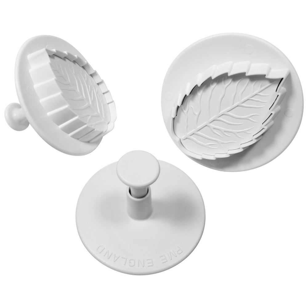 PME Veined Rose Leaf Plunger Cutter Set Of 3
