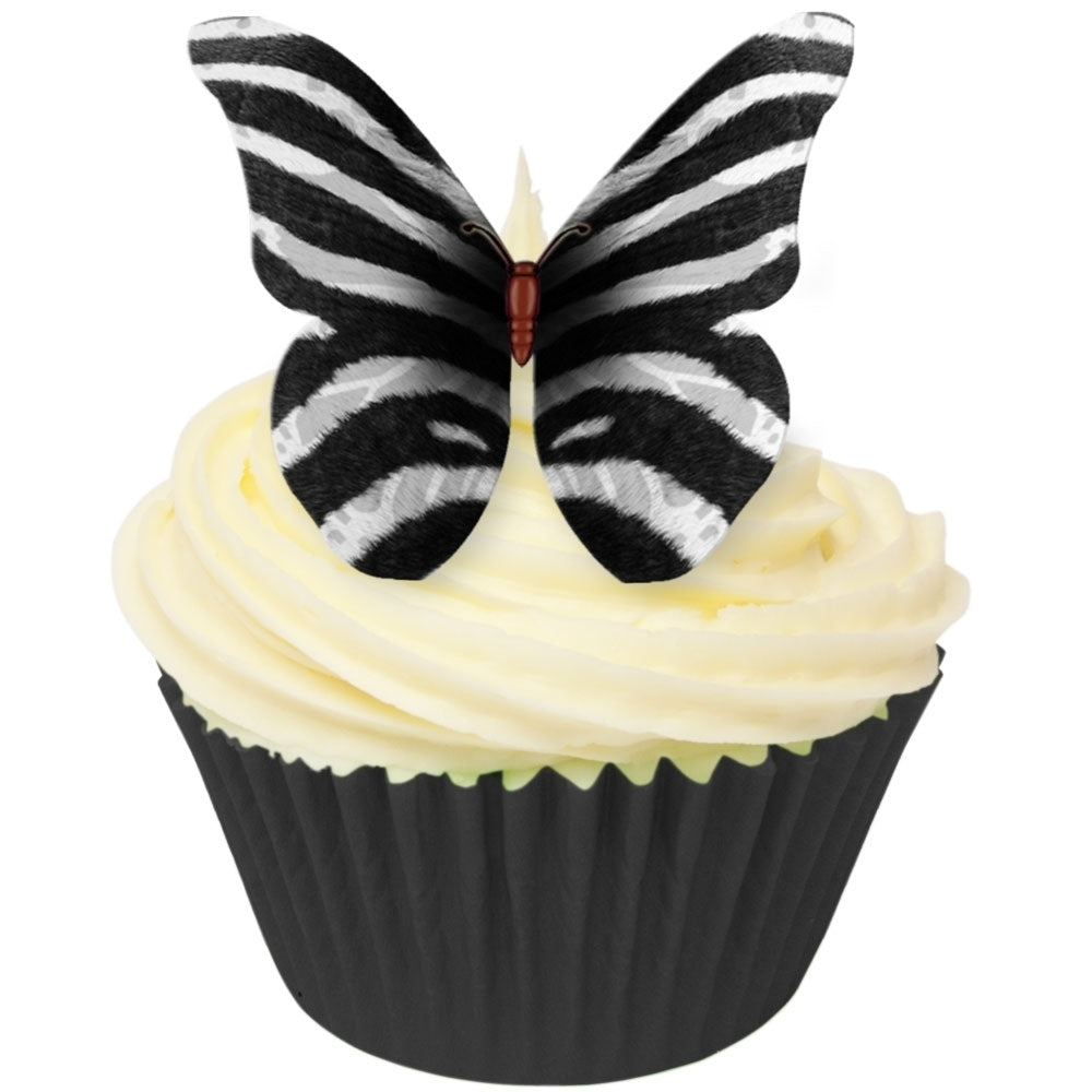 CDA Products Mixed Animal Design Edible Butterfly Toppers x 12