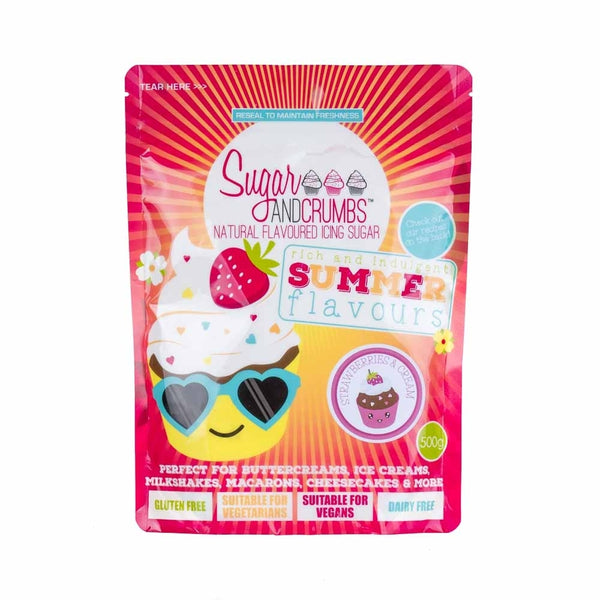 Sugar & Crumbs Strawberries And Cream Icing Sugar 500g