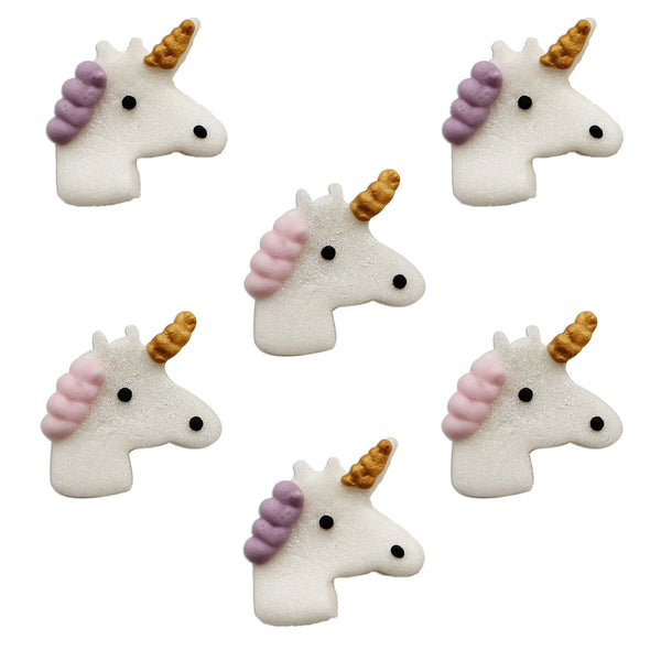 Anniversary House Unicorn Shimmer Edible Sugar Toppers x 6