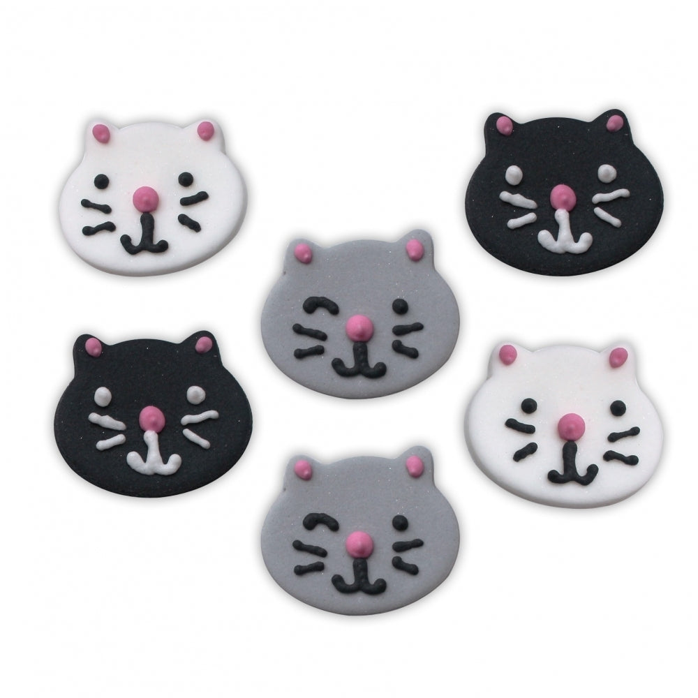 Anniversary House Cat Edible Sugar Toppers x 6