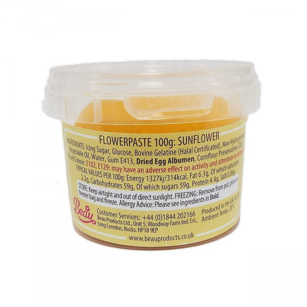 Beau Products Sunflower Flower Paste 100g