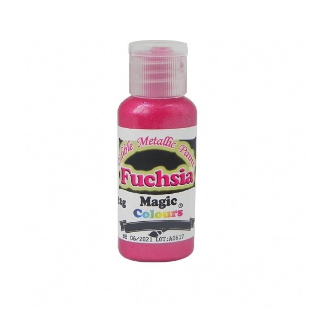 Magic Colours Metallic Edible Paint 32g - Fuchsia