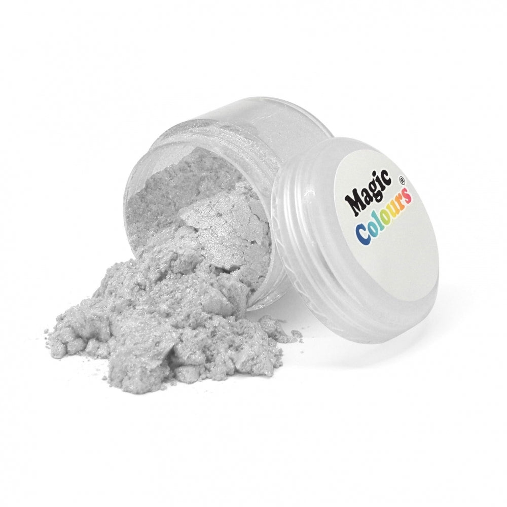 Magic Colours Edible Lustre Dusts 7ml - Pure Silver