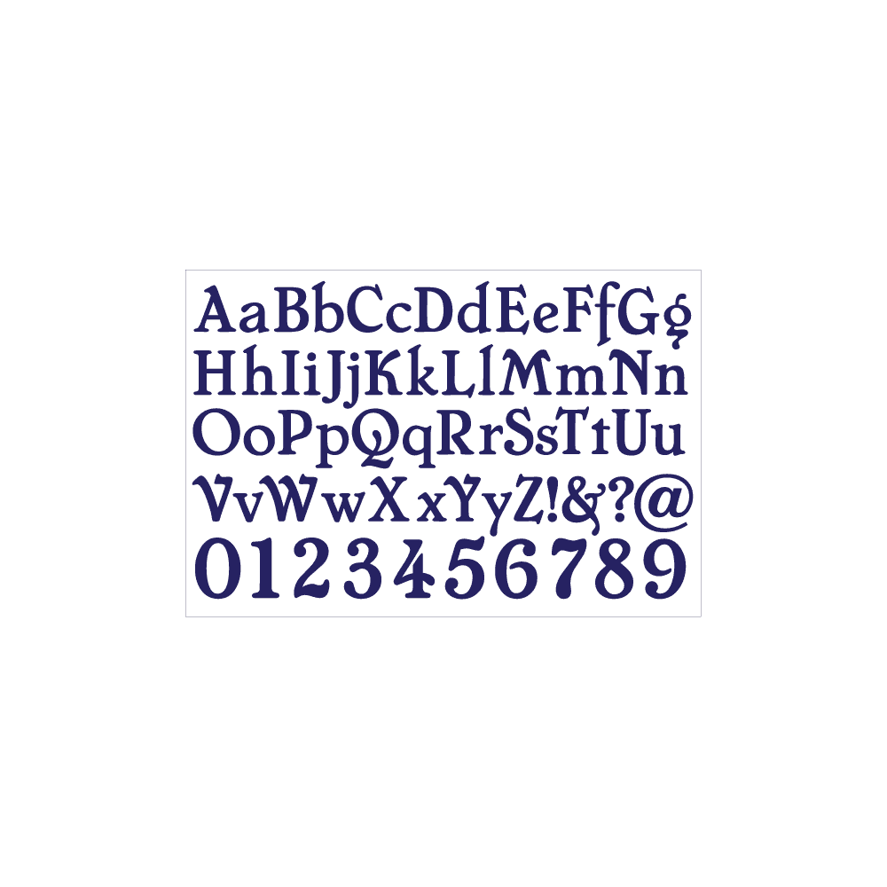 FPC Elegance Alphabet Mould