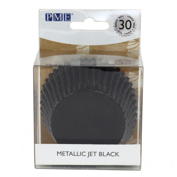 PME Metallic Cupcake Cases x 30 - Black