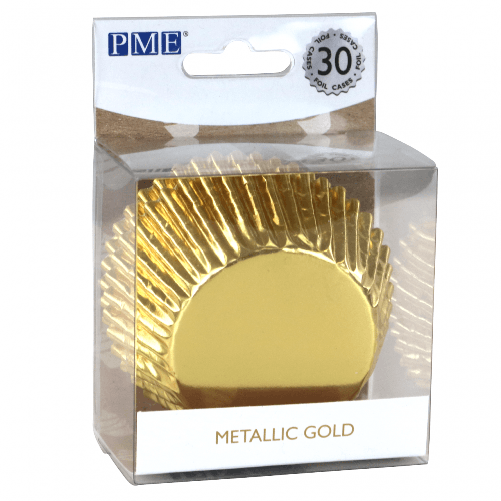 PME Metallic Cupcake Cases x 30 - Gold