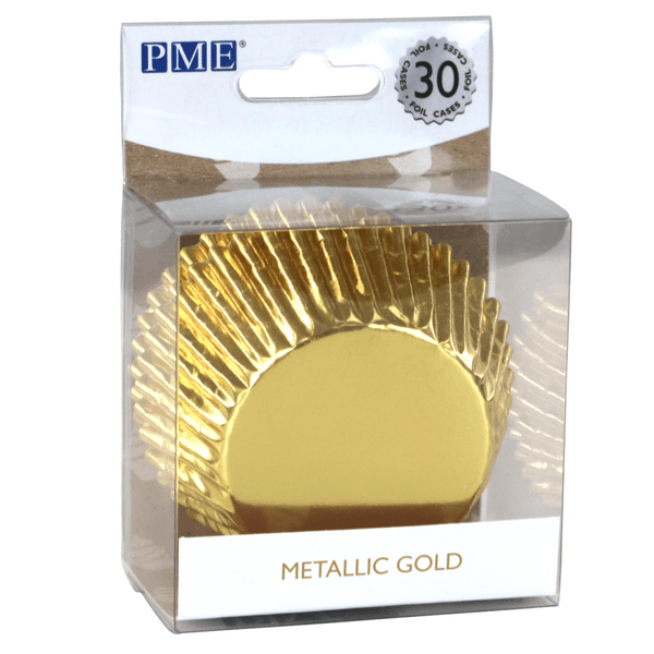 PME Metallic Cupcake Cases x 30 - Gold