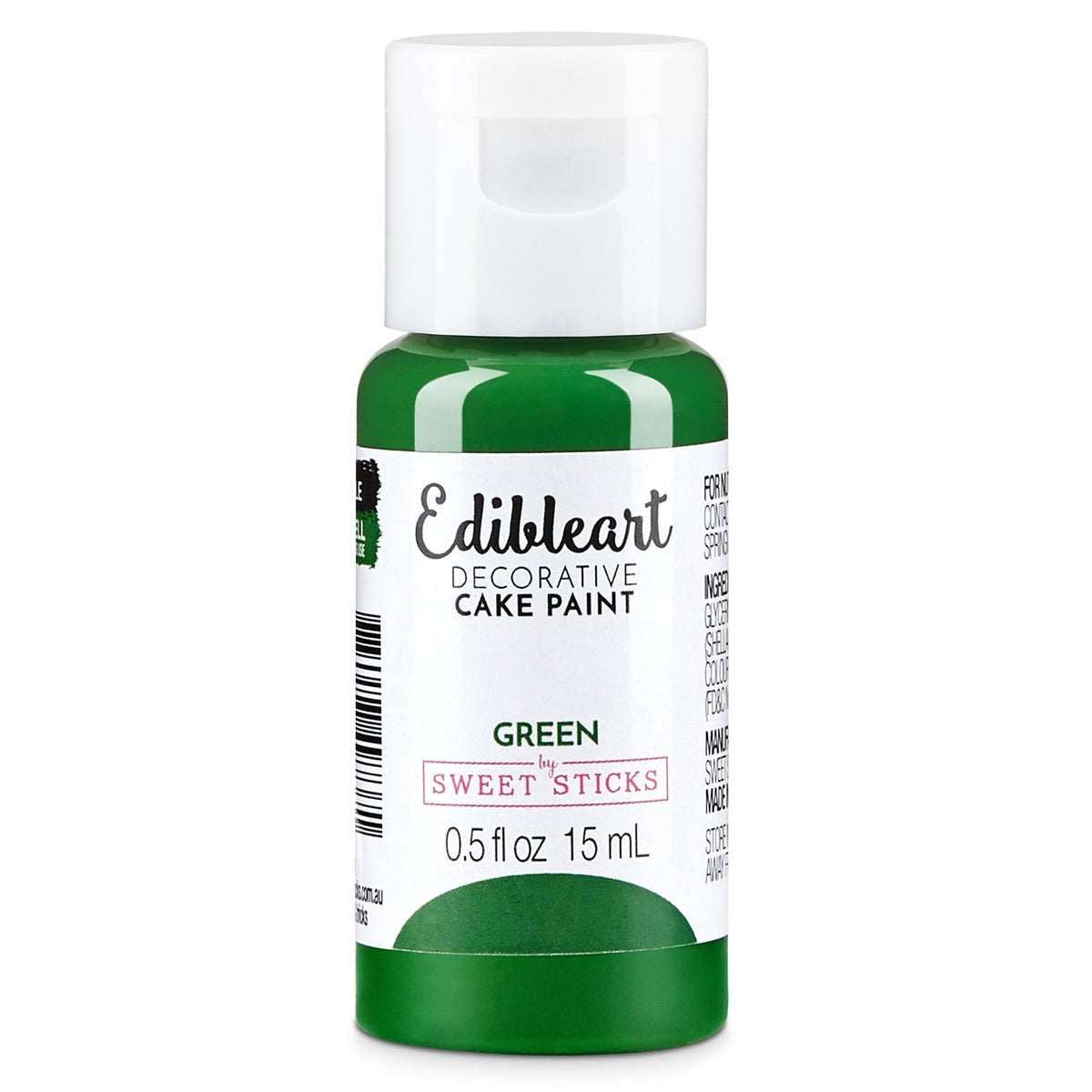 Sweet Sticks Matt Edible Art Paint 15ml - Green