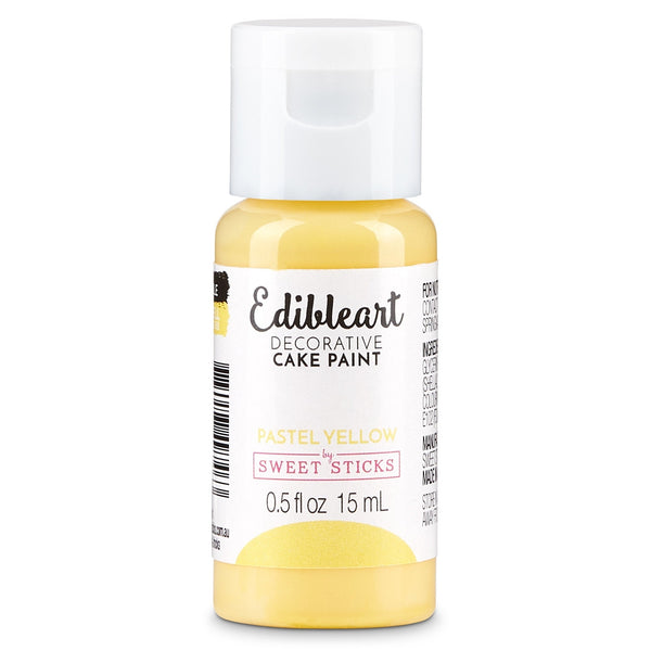 Sweet Sticks Matt Edible Art Paint 15ml - Pastel Yellow