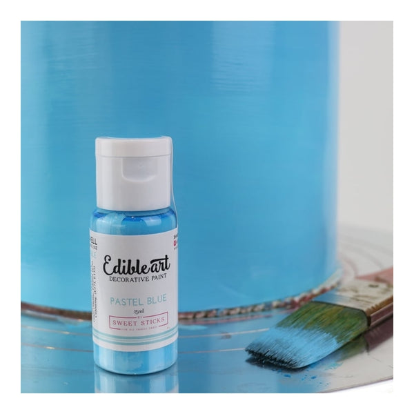 Sweet Sticks Matt Edible Art Paint 15ml - Pastel Blue