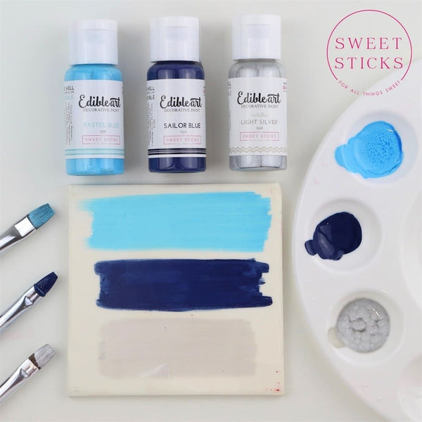 Sweet Sticks Matt Edible Art Paint 15ml - Pastel Blue