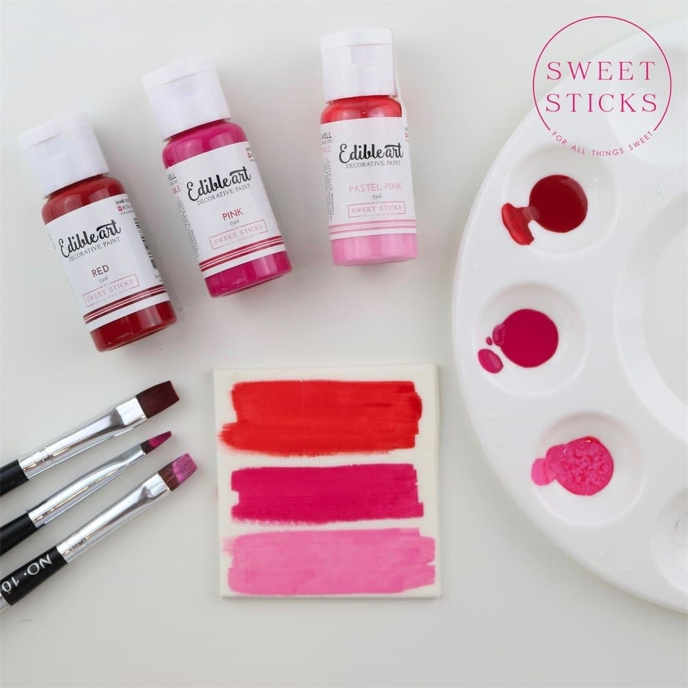 Sweet Sticks Matt Edible Art Paint 15ml - Red