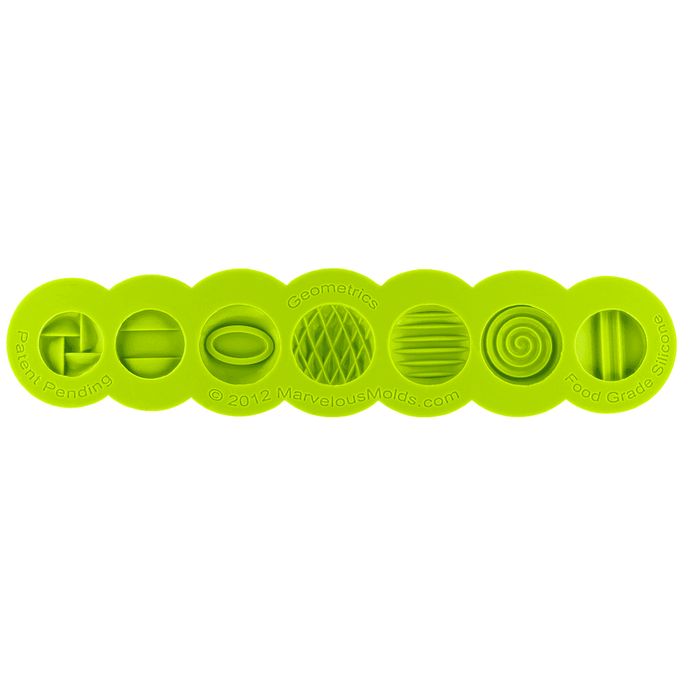 Marvelous Molds Marina Sousa Geometrics Button Silicone Mould