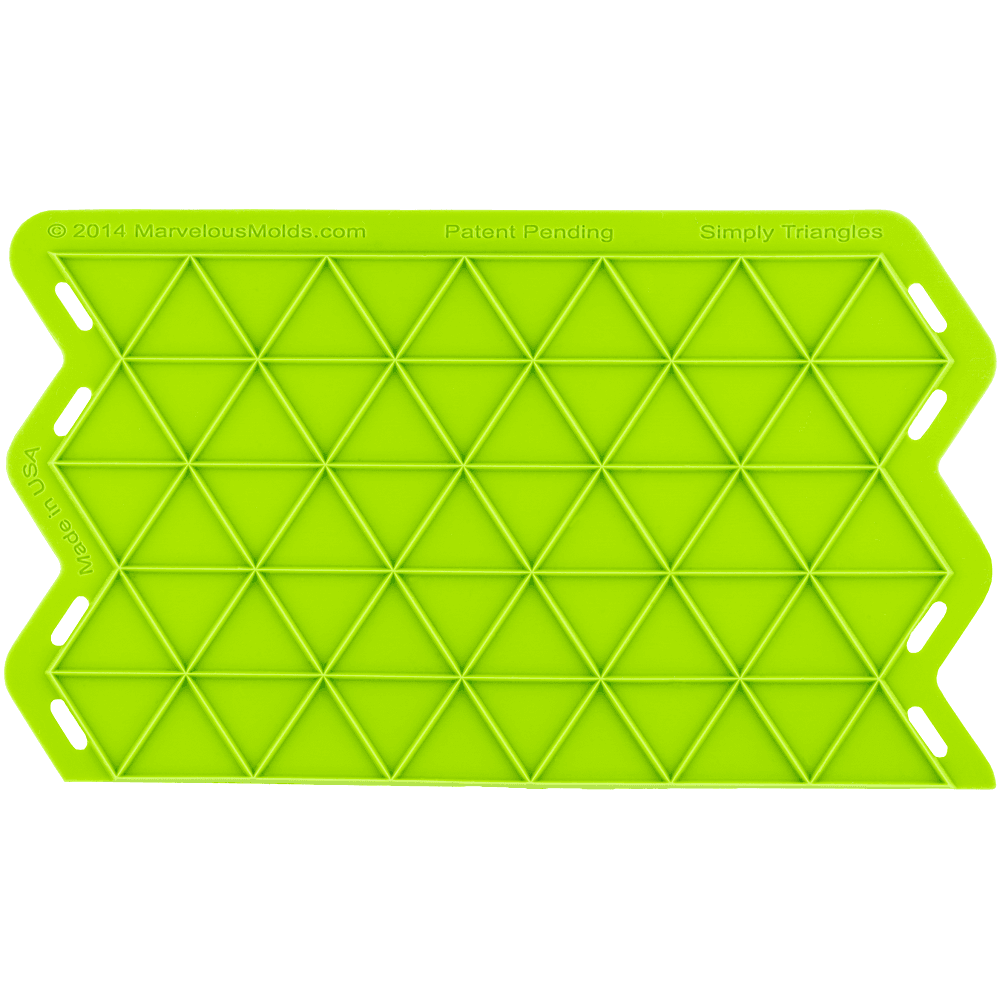 Marvelous Molds Simply Triangles Silicone Onlay