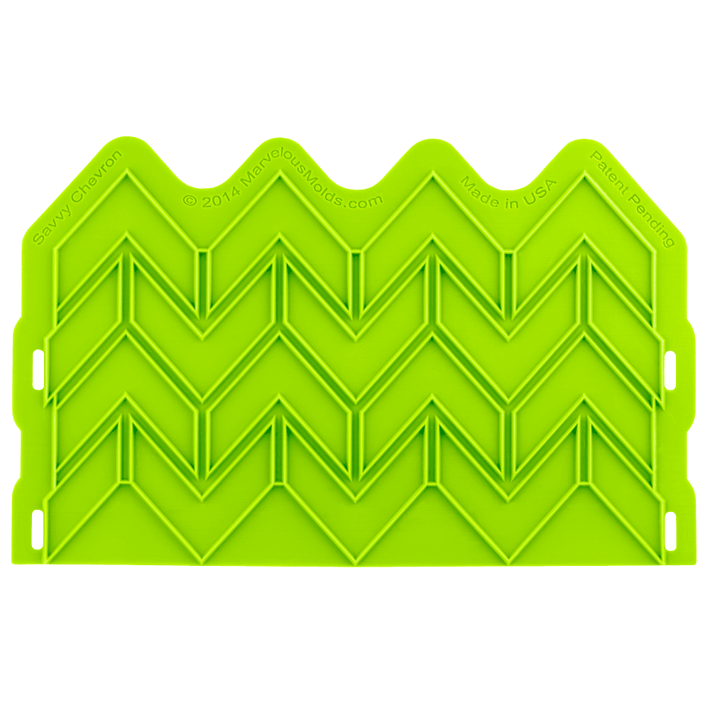 Marvelous Molds Savvy Chevron Silicone Onlay