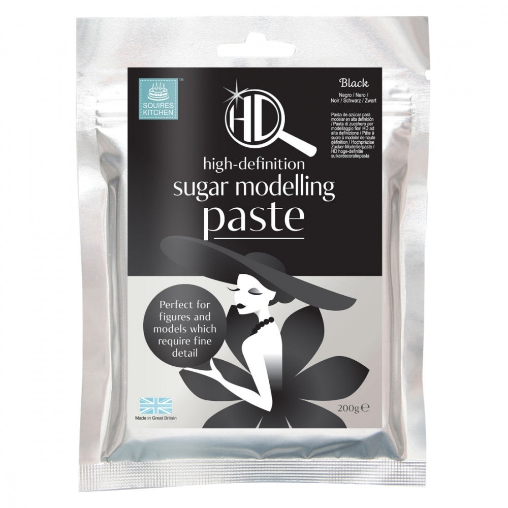 Squires Kitchen HD Sugar Modelling Paste - Black