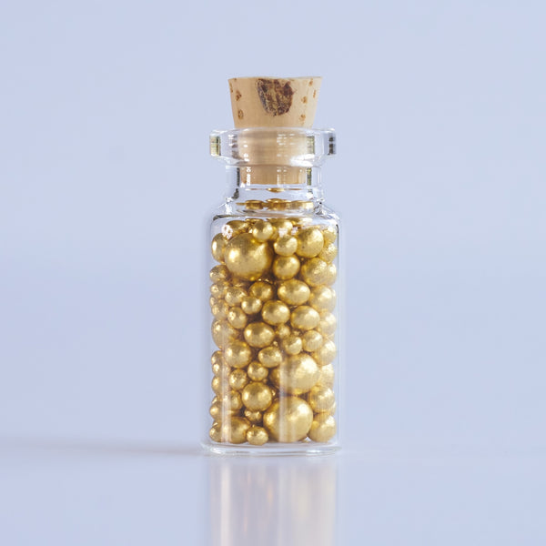Original Artisan Gold Gold Leaf Arazan Sugar Pearls 2.5g