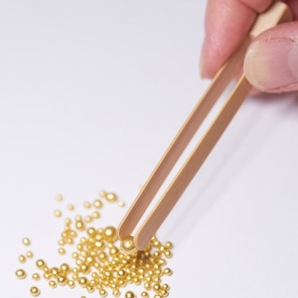 Original Artisan Gold Gold Leaf Arazan Sugar Pearls 2.5g