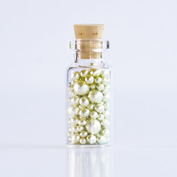 Original Artisan Gold Gold Leaf Arazan Sugar Pearls 2.5g - Champagne Gold