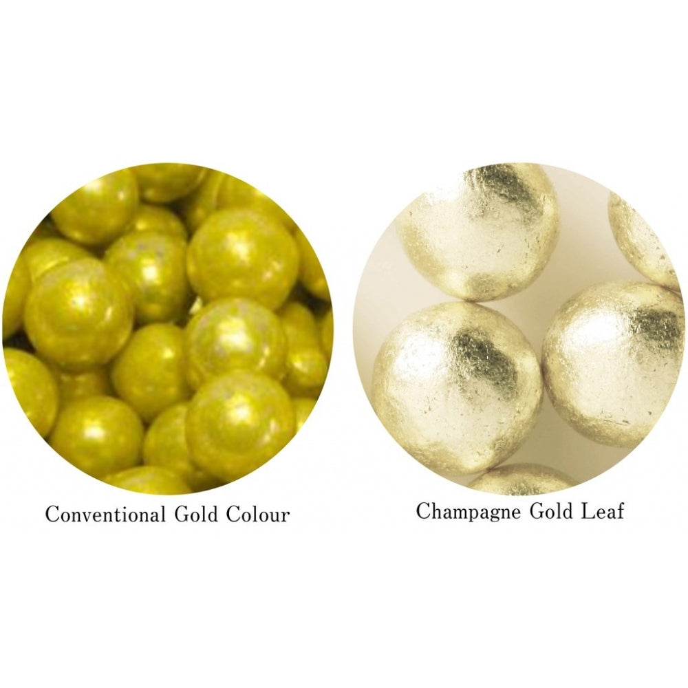 Original Artisan Gold Gold Leaf Arazan Sugar Pearls 2.5g - Champagne Gold