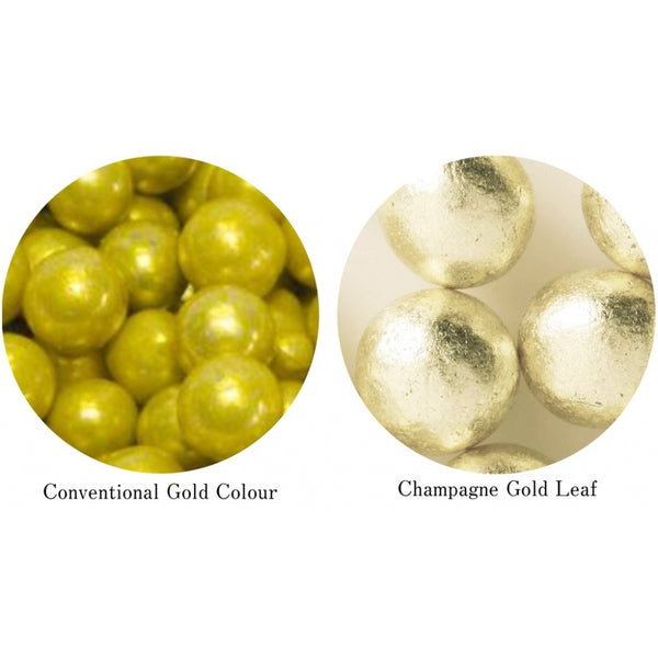 Original Artisan Gold Gold Leaf Arazan Sugar Pearls 2.5g - Champagne Gold