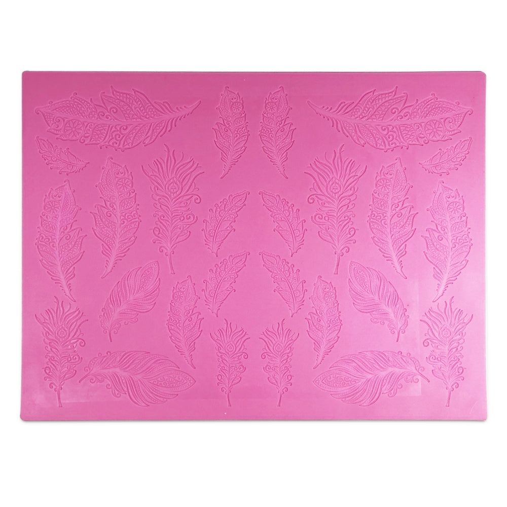 Cake Lace Feathers - 3D Large Lace Mat
