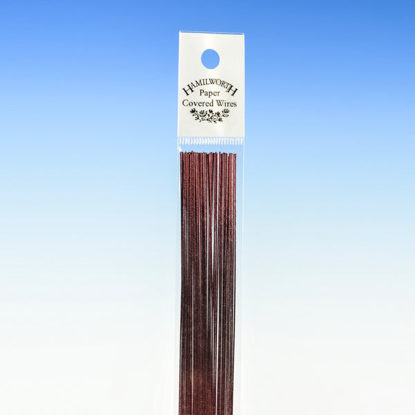 Hamilworth 26 Gauge - Metallic Dark Red Florist Wire x 50