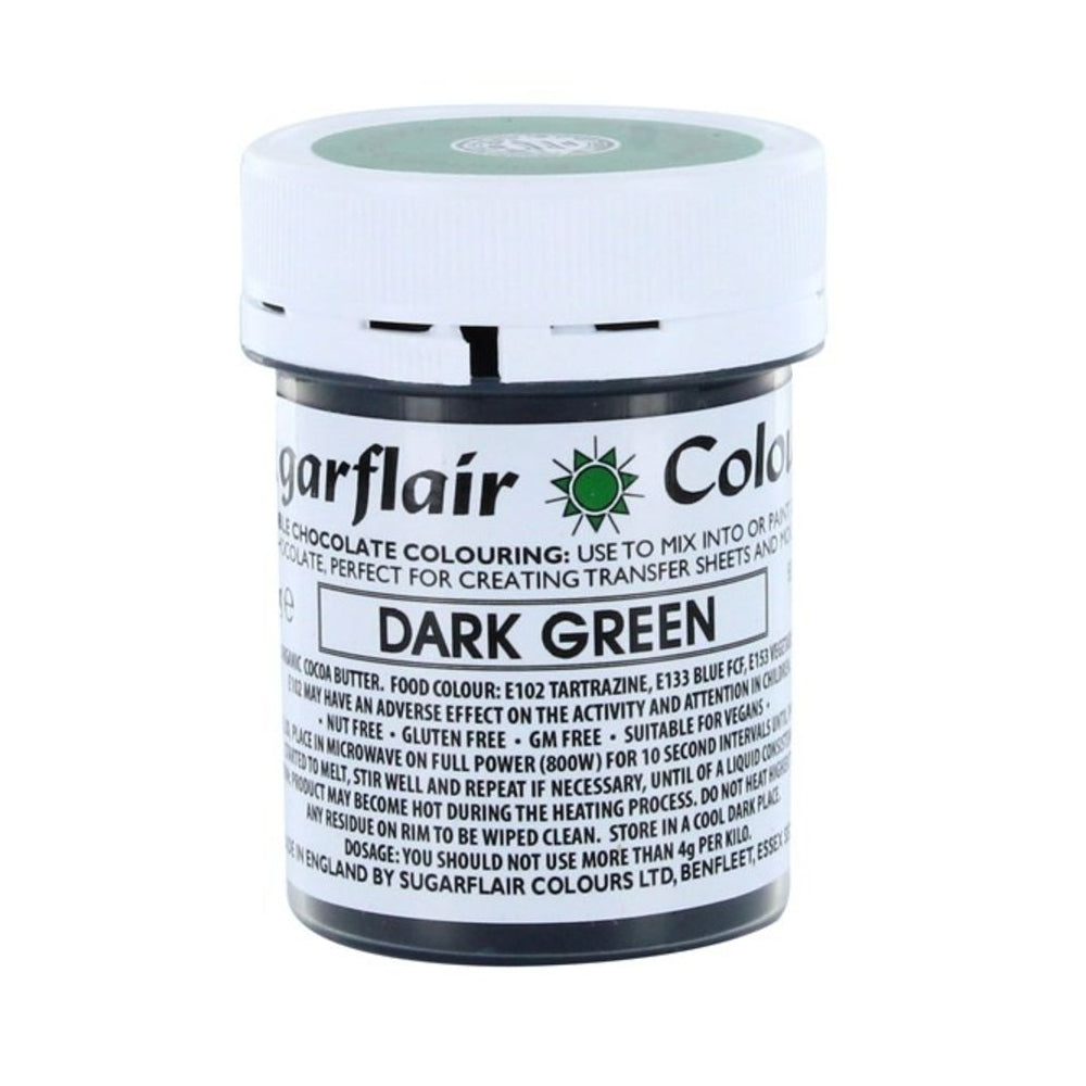 Sugarflair Chocolate Colouring 35g - Dark Green