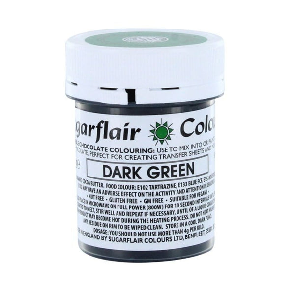 Sugarflair Chocolate Colouring 35g - Dark Green
