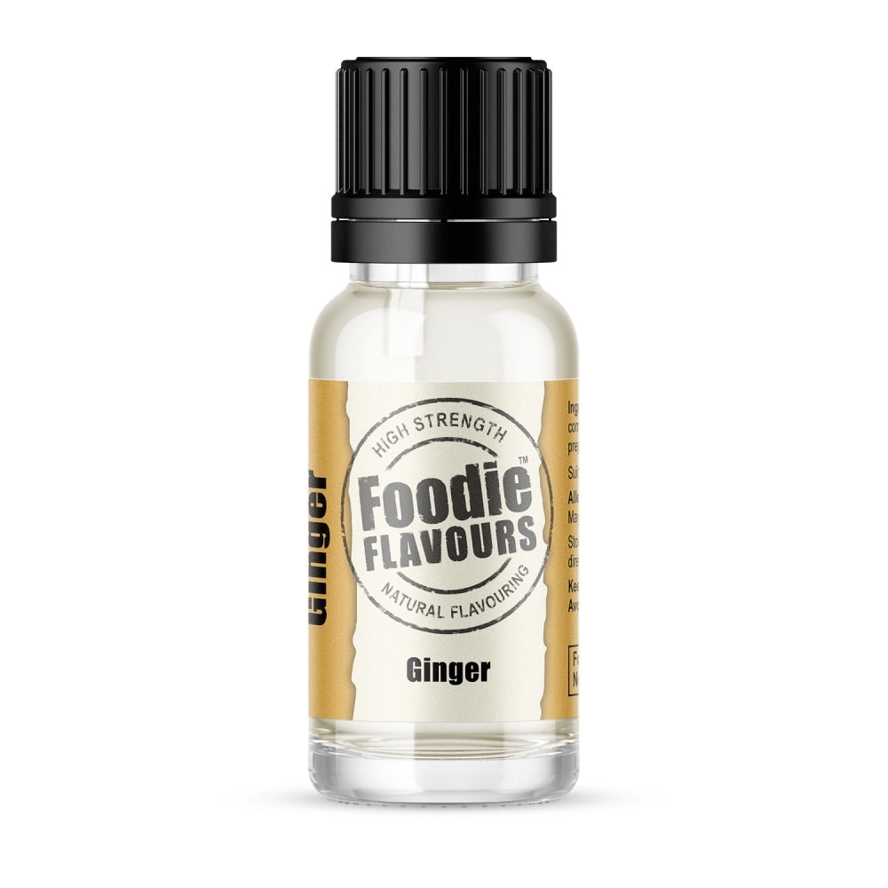 Foodie Flavours Ginger - Natural Food Flavouring 15ml
