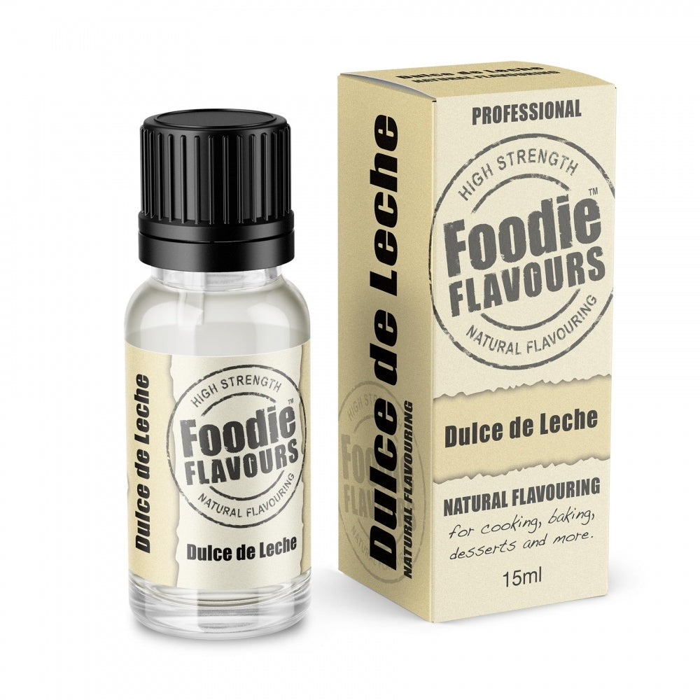 Foodie Flavours Dulce De Leche - Natural Food Flavouring 15ml - Foodie Flavours