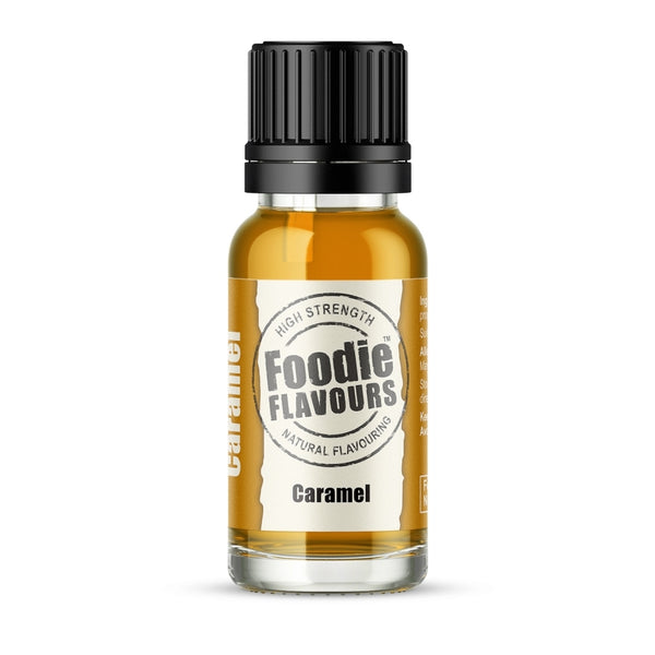 Foodie Flavours Caramel - Natural Food Flavouring 15ml