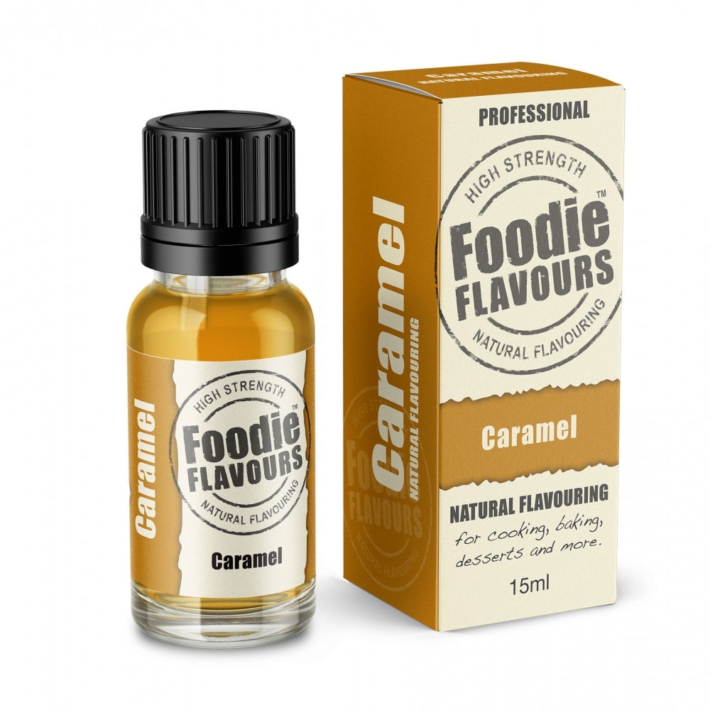 Foodie Flavours Caramel - Natural Food Flavouring 15ml