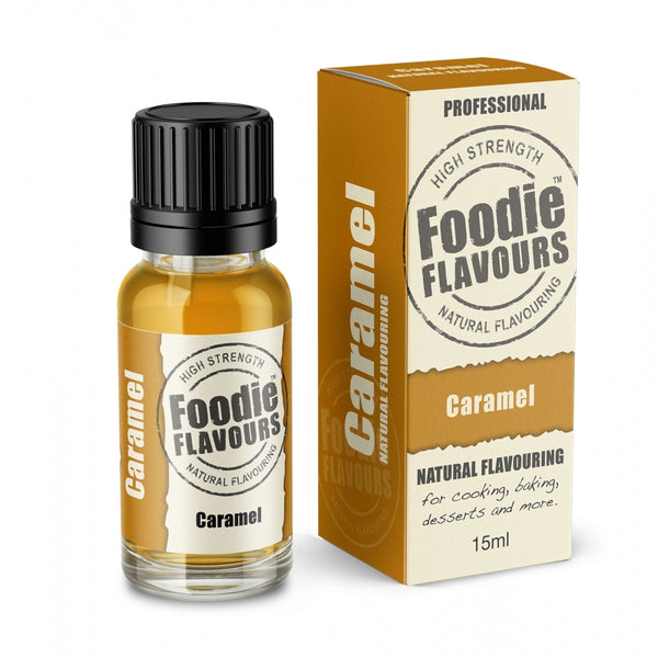 Foodie Flavours Caramel - Natural Food Flavouring 15ml