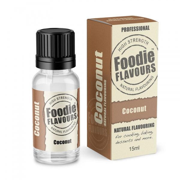 Foodie Flavours Coconut - Natural Food Flavouring 15ml